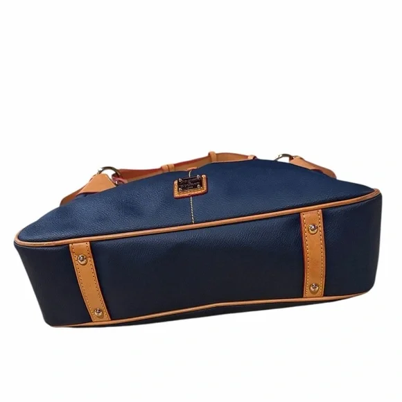 Dooney Bourke Navy Blue Pebble Grain Rebecca Hobo Bag - Picture 7 of 14